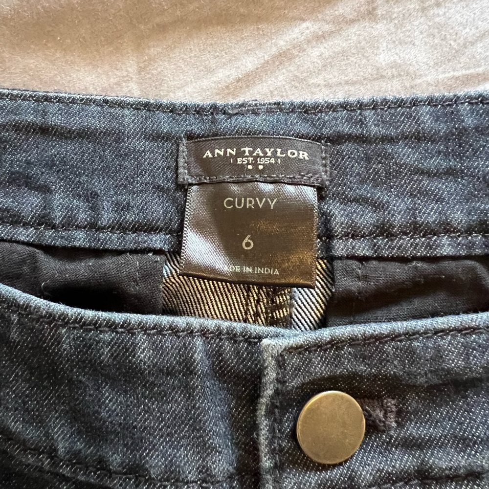 Ann Taylor Curvy Fit Denim - Dark Blue
